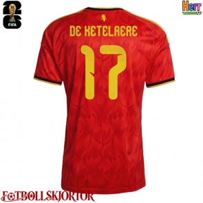 Belgien Charles De Ketelaere #17 Hemmatröja VM 2026 Kortärmad